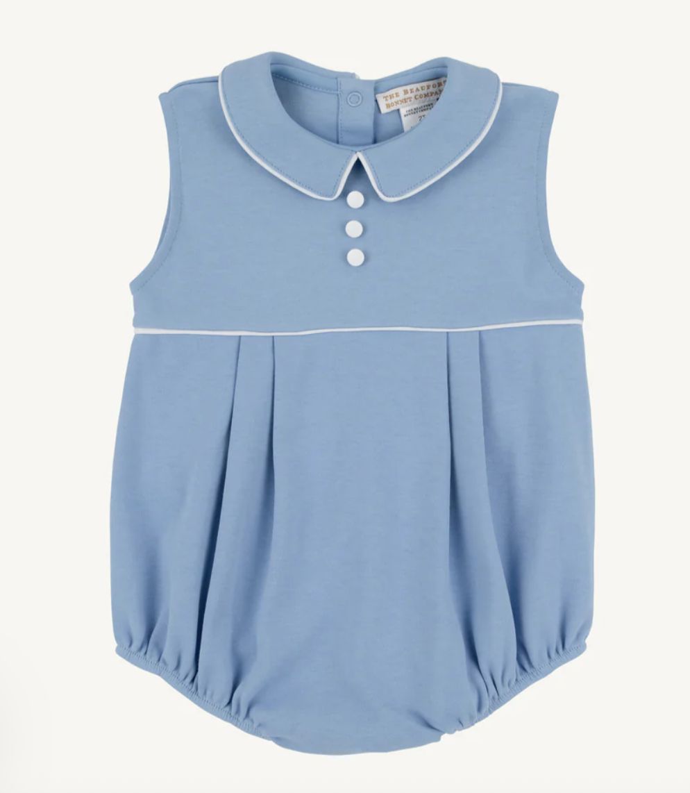 Sleeveless Bradford Bubble - Sarasota Sky, Size: 0-6M