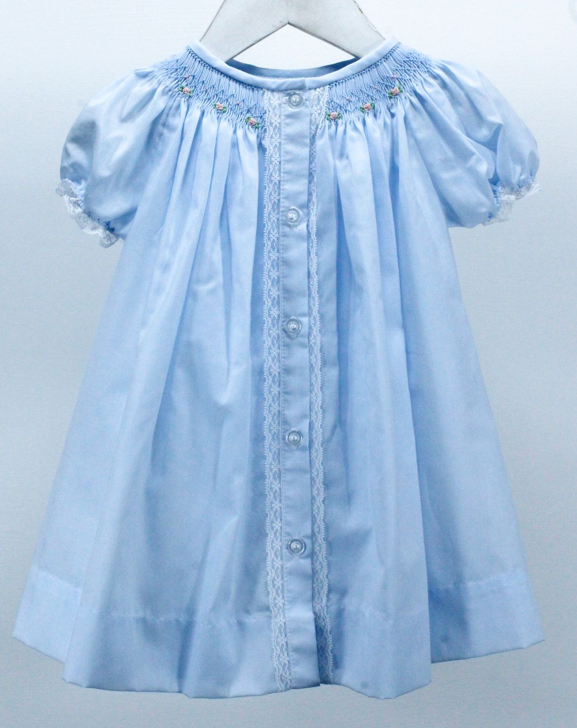 Blue Flowers Sophia Dress, Size: NB