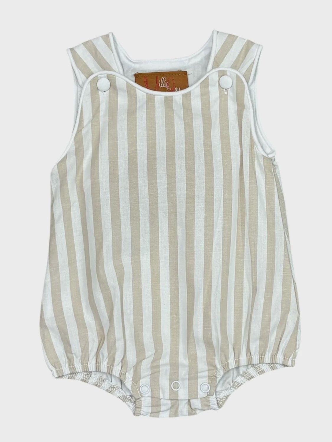 Brooks Bubble - Khaki Stripe, Size: 3M