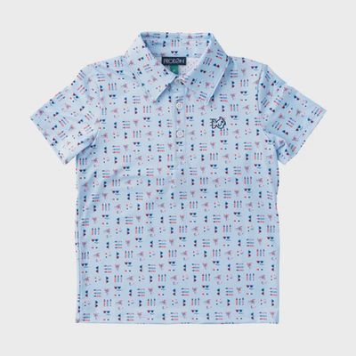 Performance Polo - Windsurfer Fourth of July Fireworks Print