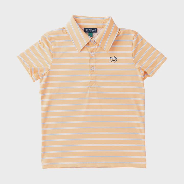 Performance Polo - Orange Chiffon Stripe
