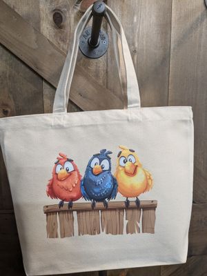 Three crazy birds bag