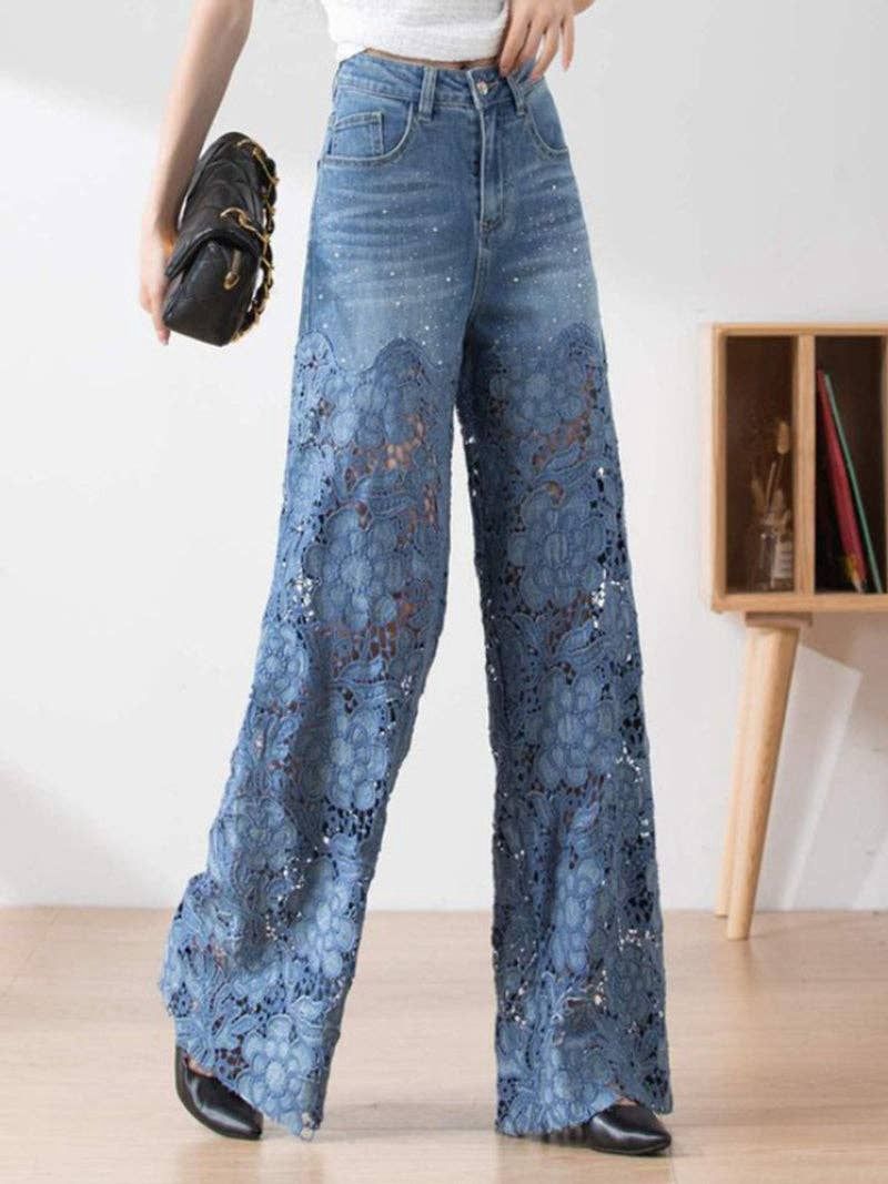Jean with Blue lace