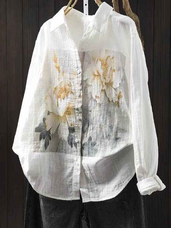 ONE SIZE digital print -double layer cotton gauze