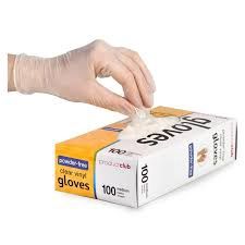 Powder Free Clear Vinyl Gloves, Size: Small
