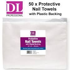 Nail Towels with plastic backing