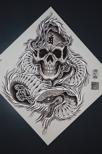 Mike Rubendall: Diamond Skull and Snake
