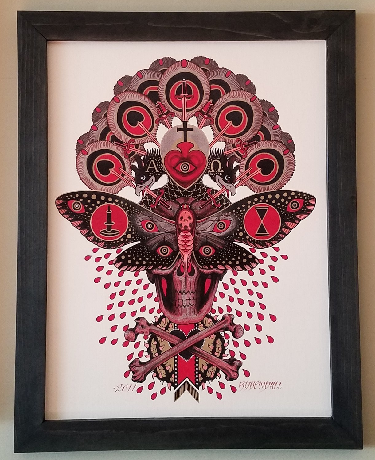 Custom Wood Frames (stained black)