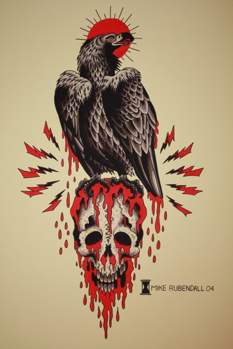 Mike Rubendall: Vulture and Skull