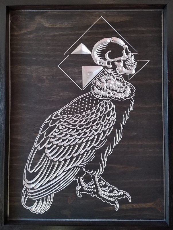 Silent Flight Wood Carving