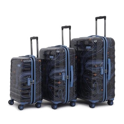 Packers Trolley Bag Set of 3 (S+M+L) | Hardsided Polycarbonate Cabin &amp; Check-in Luggage Printed Luggage | TSA Lock &amp; Anti-Theft Zippers |Suitcase for Men &amp; Women |