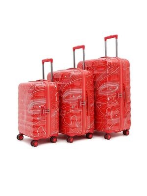 Packers Trolley Bag Set of 3 (S+M+L) | Hardsided Polycarbonate Printed Luggage | TSA Lock &amp; Anti-Theft Zippers |
