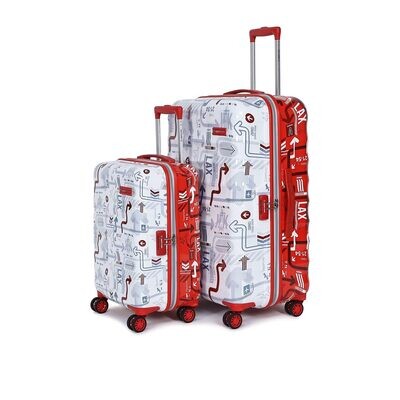 Packers Trolley Bag Set of 2 (S+L)| Hardsided Polycarbonate Luggage | Cabin &amp; Check-in Luggage |Combination Lock| 8 wheel Suitcase for Men &amp; Women|