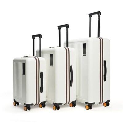 Packers Set of 3, 54 cm, 64 cm &amp; 74 cm Cabin, Poly-Carbonate Hard Sided Trolley Bags