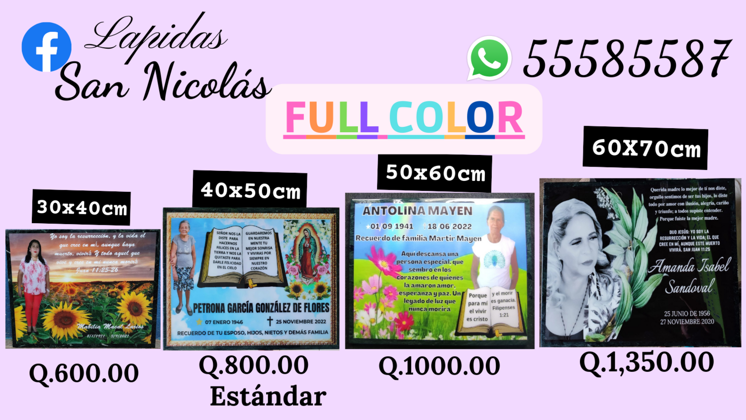 Lápidas Full Color