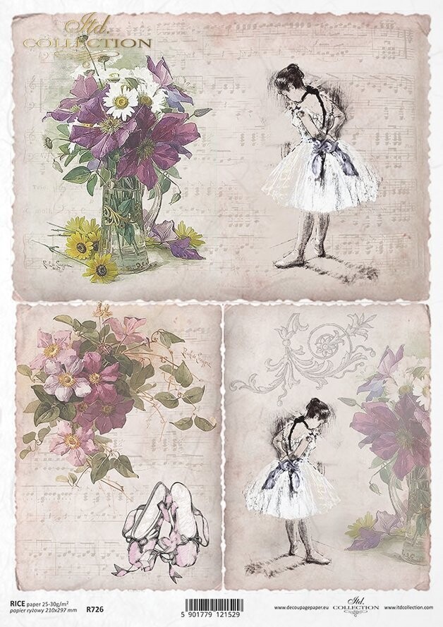 Ballerina, Ballerinas, Blumen
