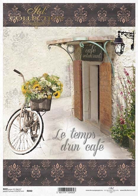 Fahrrad, Blumen, Restaurant