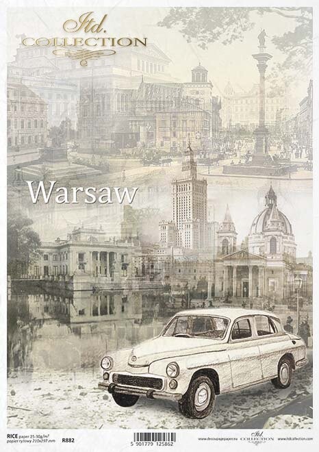 Altes Auto, Stadt, Warsaw