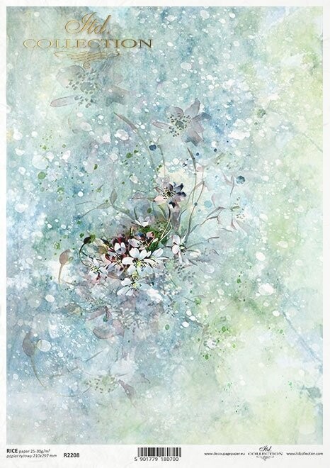 Blumen, Aquarell Reispapier A4 von ITD Collection 