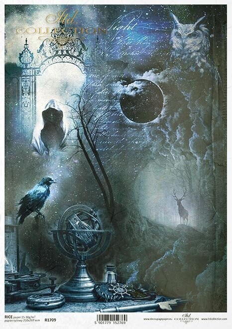 Magie, Alchemie Reispapier A4 von ITD Collection 