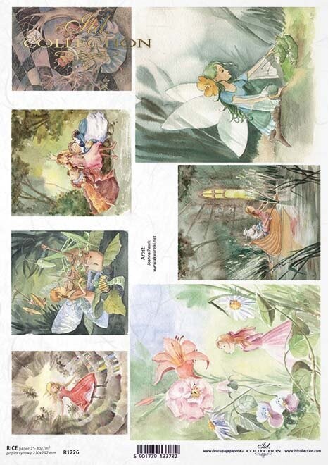 Produktfoto. Märchen Artist: Joanna Pasek  Reispapier A4 von ITD Collection