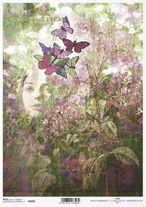 Gesicht, Oregano Reispapier A4 von ITD Collection