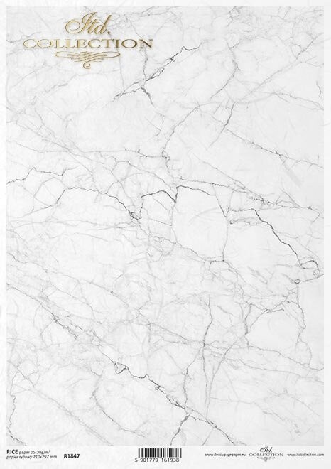 Marmor Reispapier A4 von ITD Collection