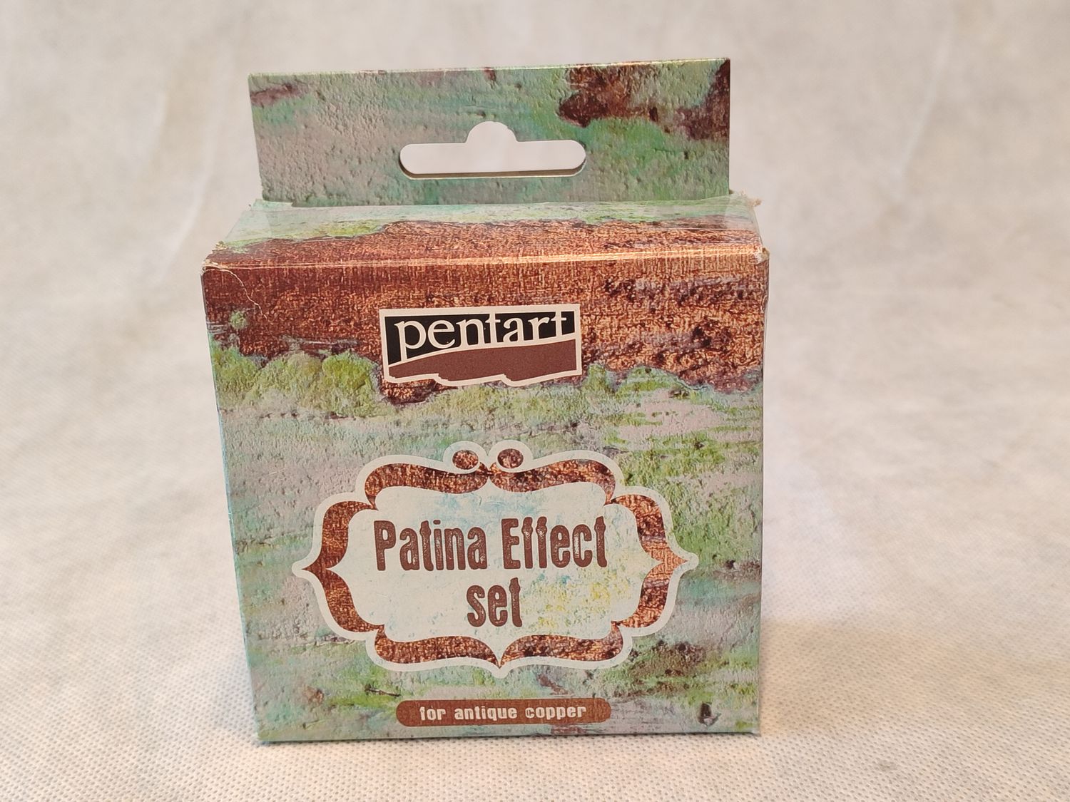 Produktfoto. Pentart Patina Effekt Set für antikes Kupfer.
