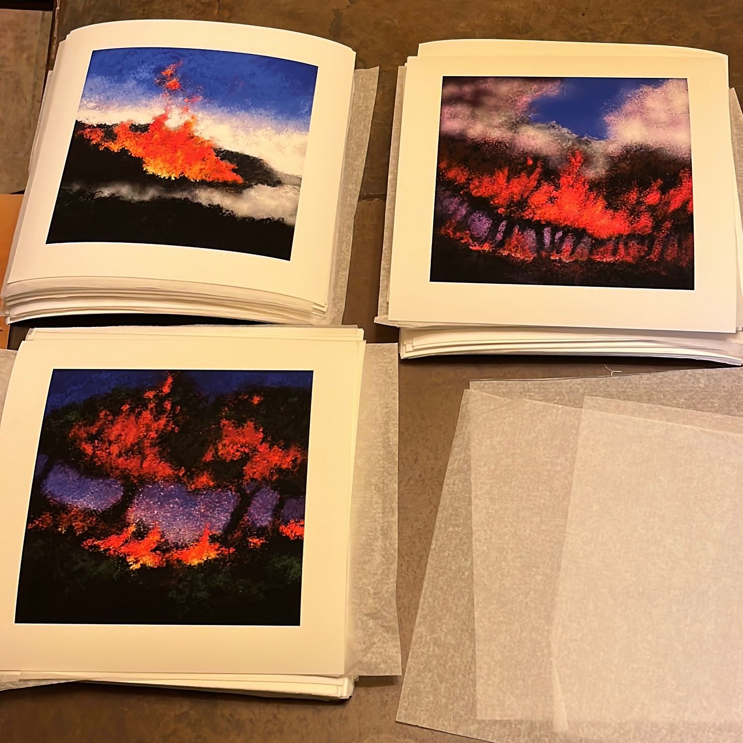 Estampe 1-24x24_LOT de 3