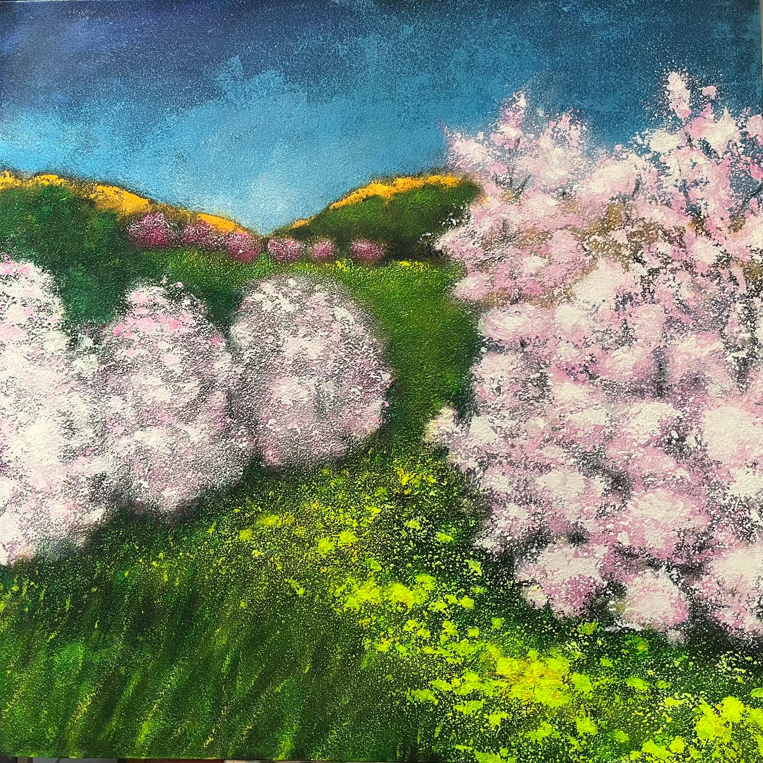 Amandiers 100x100cm