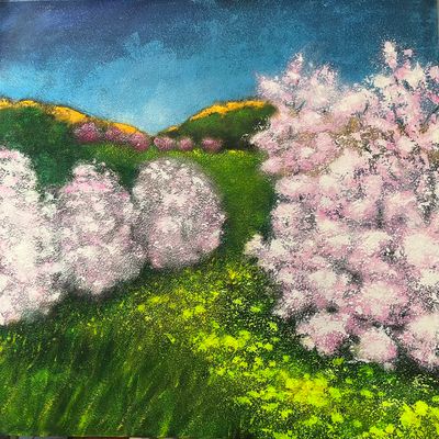 Amandiers 100x100cm