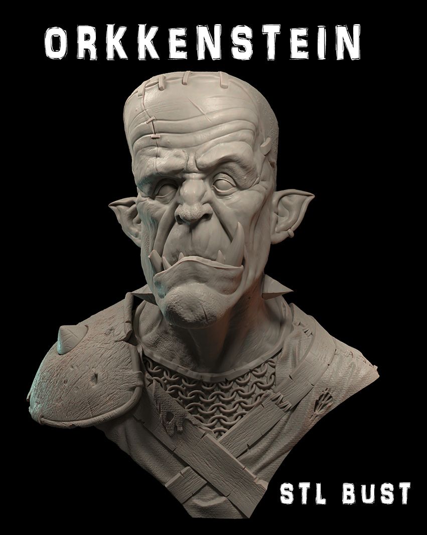 ORKKENSTEIN STL BUST