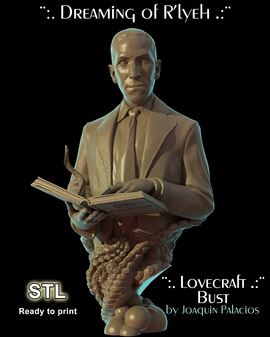 LOVECRAFT BUST STL