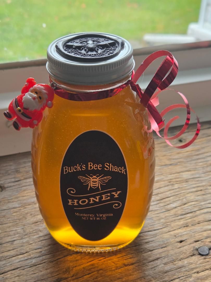 Christmas 1 lb Honey Jars