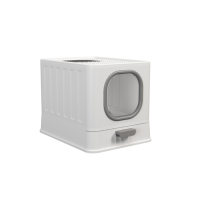 Top Entry Enclosed Cat Litter Box Odor Control &amp; Privacy Design