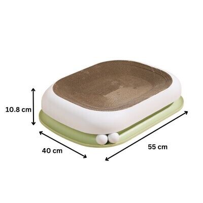 Replaceable Cat Scratcher Bed With Ball Tracking Toy