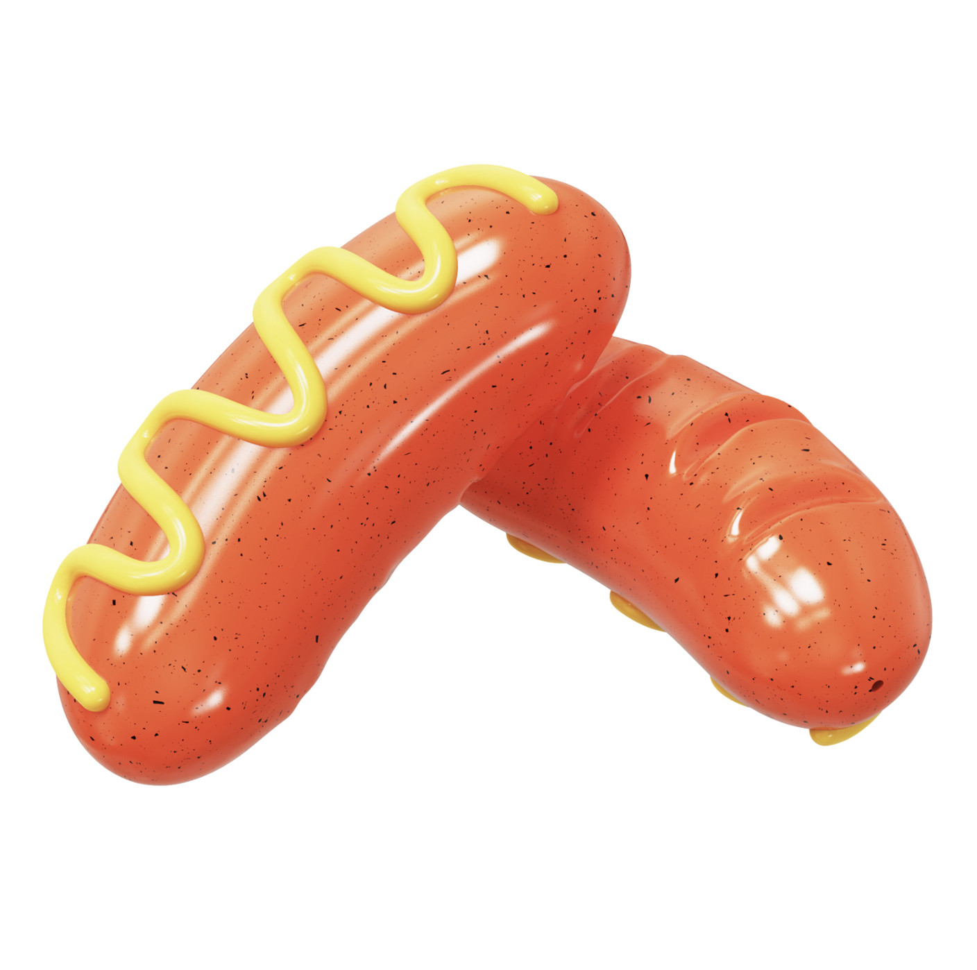 Squeaky Chew Toy Guaranteed Indestructible-Hot-dog