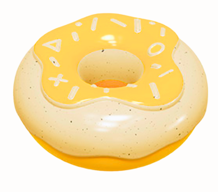 Ultra-Durable Squeaky Chew Toy- Donut
