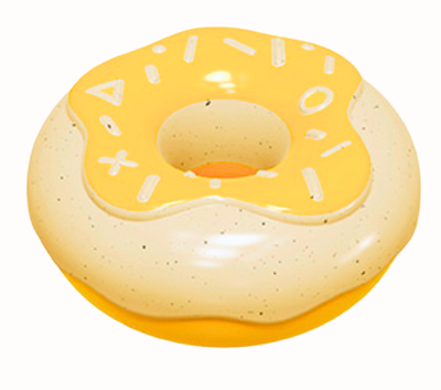 Ultra-Durable Squeaky Chew Toy- Donut