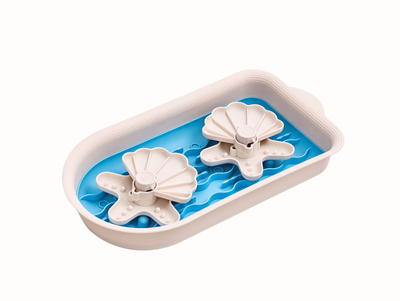 Mangeoire lente &amp; jouet casse-tête en forme de voilier