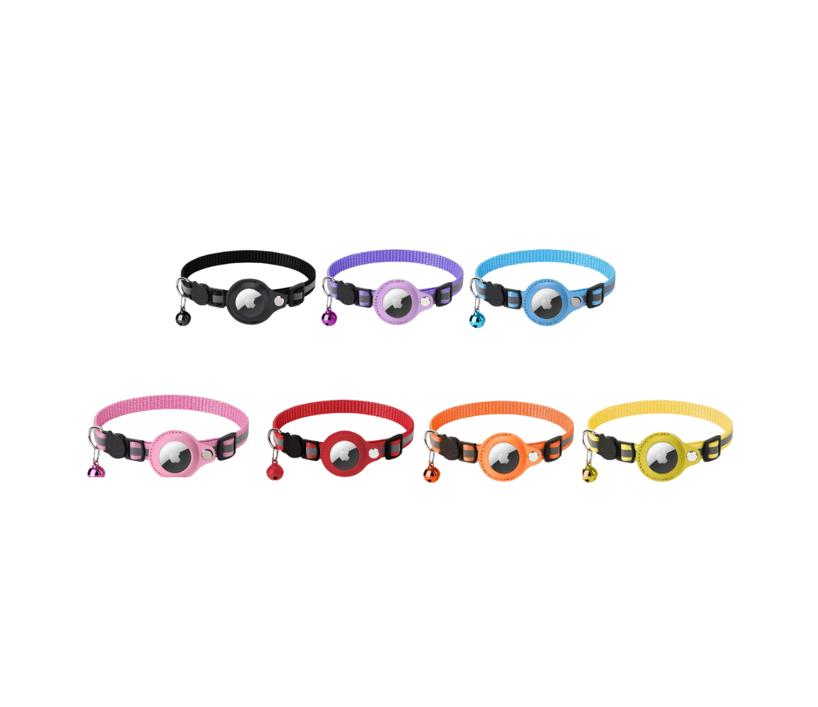 Collier pour chat avec boucle de sécurité – Compatible AirTag (AirTag non inclus)
