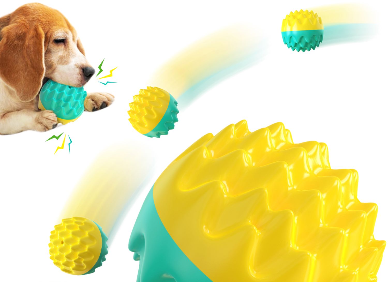 TPR Squeaky Ultral-Durable Chew Toy Ball
