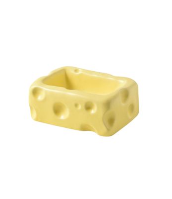 Cheese Thief - Ceramic Small Animal Cage Accessories Hamster