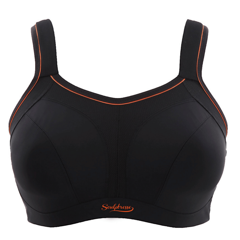 Sculptresse | Core Activate Non Padded Sports Bra #9441, Size: US 34DDD / UK 34E, Colour: Black