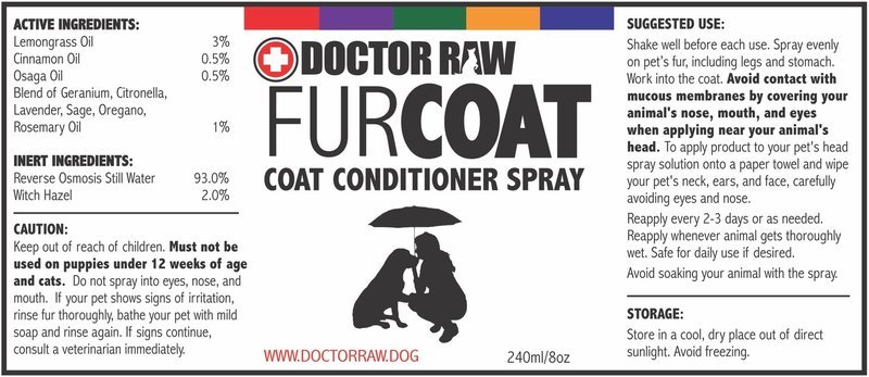 Dr Raw  &quot;Fur COAT&quot; 8 oz Spray