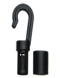 Shock Cord Clip - 10 pk., Size: Shock Cord Clip Locking - Black
