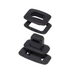 Turn Fasteners, Type: TURN SQUARE BLK POM 4 PC SET (10 Set Bag)