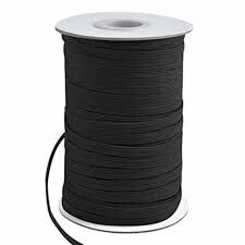 Elastic, Size: Flat Knit Elastic P65 Black 1/4&quot;- 144 Yd Roll