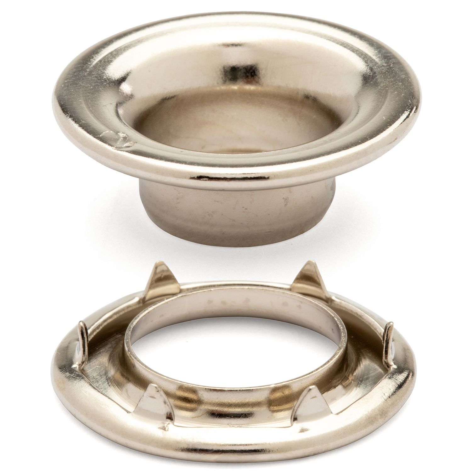Grommets - Nickel Spur (OS) (Sold by the Gross), Size: Grommets Nickel with Spur  #0 (N2-0)