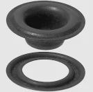 Grommets - Black, Size: Black Grommet #2-Plain (Gross Pk)